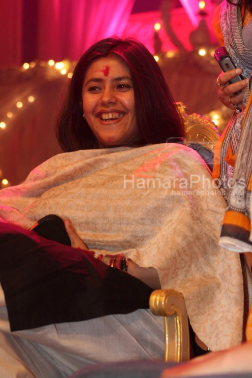 Ekta Kapoor at Kyunki Saas Bhi Kabhi Bahu Thi in Sankraman on April 2nd